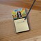 Edge Collections -3" x 3"-Multicolor-“Hippie Dawg Desk Sticky Note Holder – Refillable Self-Stick Memo Pads” - 1 pieces